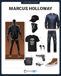 Dress Like Marcus Holloway Casual Cosplay Watch Dogs Mens Outfits