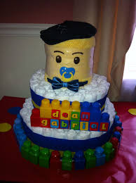 Baby Shower Diy Lego Diaper Cake Lego Baby Baby Shower Cakes Baby Shower