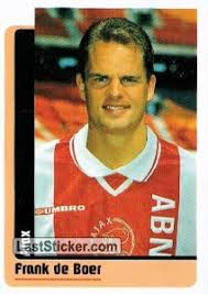 Frank de boer is the twin brother of ronald de boer (individual coach ajax amsterdam u19). Sticker 19 Frank De Boer Panini Voetbal 1998 1999 Laststicker Com