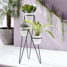 Available in a premium quality, west elm provides the exceptional ronan bowl planter. Iris Indoor Outdoor Planter Chevron Stand Triple