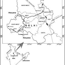 Delhi is india's biggest education hub where students from all over the india come to study. Delhi Map With Inset Of India Map Showing Najafgarh Drain Download Scientific Diagram