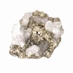 UV-Reactive Pyrite with Quartz Specimen