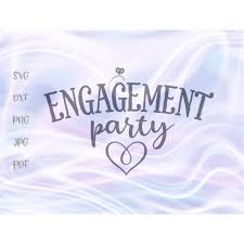 Download Engagement Party Ring Svg File For Cricut Wedding Bachelorette Bridal Heart Print