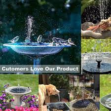It can raise the water between 30 and 50 centimeters into the air. Solar Powered Fountain Pump Garden Pool Pond Submersible Floating Solar Panel Water Fountain For Outdoor Decoration Walmart Com Walmart Com