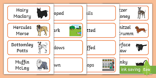 To create a series or add a work to it, go to a work page. Word Cards To Support Teaching On Hairy Maclary