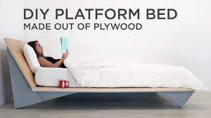 November 27, 2020 by admin. Diy Modern Platform Bed Made Out Of Plywood Youtube