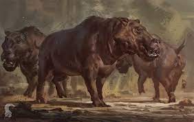 Archaeotherium B By Https Www Deviantart Com Raphtor On Deviantart Ancient Animals Prehistoric Animals Prehistoric Wildlife