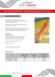 Maybe you would like to learn more about one of these? Elcohiterm Tes 72 Elcon Megarad Spa Pdf Catalogs Technical Documentation Brochure