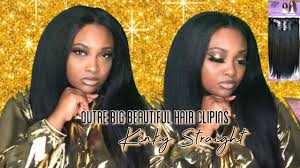 Exude style and confidence with outre hair from an incredible collection available only at alibaba.com. Clipins Outre Big Beautiful Hair Clipins Kinky Straight Youtube