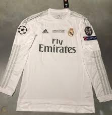 Real madrid keeper hjemmedrakt fra adidas for sesong 2015/16. 2015 16 Real Madrid Home Jersey Uefa Champions League Final Player Issue 1868866038