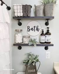 Farmhouse Decoration Ideas In 2020 Diy Shelves Bathroom Farmhouse Bathroom Decor Home Decor