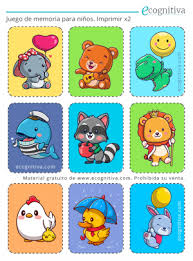 Juegos de cartas para niños para imprimir. Juego De Memoria Tarjetas Para Imprimir En Pdf De Juego Memory