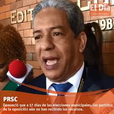 El secretariado de Actas del Partido Reformista Social Cristiano, Ramón Félix  Madera, denunció que a 17 días de las elecciones municipales, los partidos  de la oposición aún no han recibido los recursos