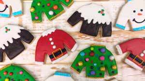 Decorating for the party wasnâ€™t really hard since everyone has christmas decoration. Ugly Christmas Sweater Cookies Youtube