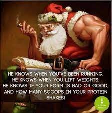 Jacked Santa Is Coming To Town Meme Pic Bodybuilding Com Forums Workout Humor Gym Memes Gym Humor