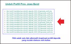 Daftar link download generate prefill dapodik versi 2021.e tahun pelajarn 2020/2021 paud/sd/smp/sma/smk seluruh indonesia dan luar negeri_untuk memudahkan dalam mengunduh prefill dapodik versi 2021.d, maka admin pusat dapodikdasmen lewat website resminya telah memberikan link khusus untuk mengunduh generate prefill dapodik 2021.e yang masih sama dengan prefill dapodik 2021 paud/sd/smp/sma/smk. Cara Unduh Prefill Dapodik Dan Registrasi Dapodik 2021