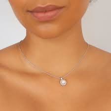 Vakkert glitrende smykke med nydelig krystallanheng designet av lily & rose. Sofia Necklace Oyster Lily And Rose Europe