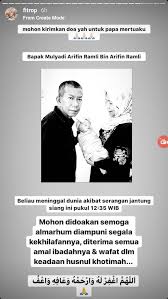 Untuk mendoakan ayah yang sudah meninggal, dapat dilakukan dengan membaca doa sebagai berikut: Ayah Mertua Meninggal Karena Serangan Jantung Fitri Tropica Mohon Doa