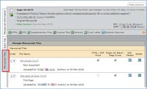 It is equally important to get the habit of asking such questions as 'what don't i know. Submission Management In Sage Track Sage Publications Ltd