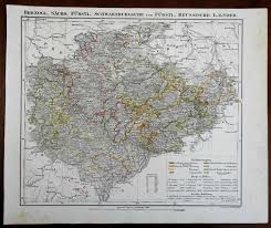 Click = activation (button turns red) click in map = set measuring point distance measuring tool Saxony Thuringia Germany Gotha Weimar Erfurt 1850 Flemming Detailed Large Map 1850 Map Raremapsandbooks