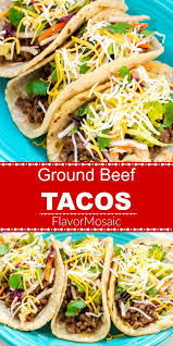 These Ground Beef Tacos In Soft Corn Tortillas Are So Flavorful Delicious And Easy To Make You And Y Ground Beef Tacos Taco Recipes Ground Beef Tacos Beef