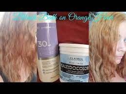 Bleach on wet hair is not harmful but effects of bleach will not so impact full as it should be. Orange Yellow Hair Bleach Bath Process And Results Youtube