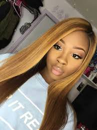 Blonde Full Lace Wig For Black Women Front Lace Wigs Human Hair Honey Blonde Hair Blonde Weave