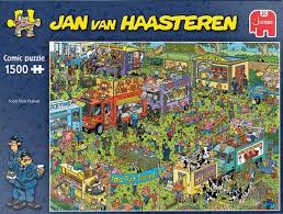 Shop the largest jan vvan haasteren puzzle collection online! Puzzle Jan Van Haasteren Food Truck Festival 1 500 Pieces Puzzlemania Eu