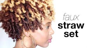 …then holding a twist a hair strands on straw or pen.we rounded up the best protective hairstyles for transitioning to natural hair. Faux Straw Set On Natural Hair