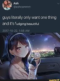 Guys Literally Only Want One Thing And It S Fudging Beautiful Ifunny Anime Memes Anime Funny Anime Jokes