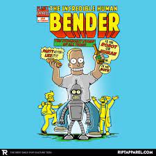 The Incredible Human Futurama T Shirt The Shirt List Futurama Portrait Cartoon The Incredibles