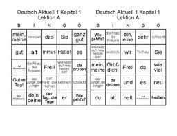 Recycling old things has become popular worldwide. Deutsch Aktuell Level 1 Kapitel 1a Hallo German Bingo Tpt