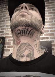 Under Chin Tattoos Inked Magazine Under Chin Tattoo Chin Tattoo Neck Tattoo