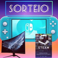sorteio de um nintendo switch lite monitor sceptre 24 curvo e gift card steam de 100 link na bio monitor sorteo give sorteio nintendo switch nintendo