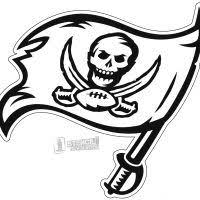 A red pirate's flag waving from a silver sword with a white and black skull, two crossed swords, and a football on the buccaneers unveiled a slightly altered logo on february 20, 2014. Nfl Football Stencils Tampa Bay Buccaneers Tampa Bay Buccaneers Logo Nfl Logo