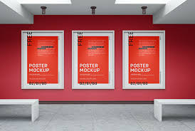 Download Free Art Gallery Mockup Mockups Design