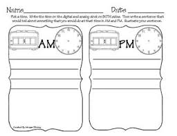 Telling Time Am Pm Telling Time Teaching First Grade Math Time