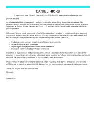Leading Professional Legal Billing Clerk Cover Letter Examples Resources Myperfectresume