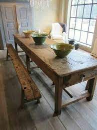 Pin By Heather Hembree On Houses Homes And Such Rustic Kitchen Tables Kitchen Island With Seating Rustic Kitchen