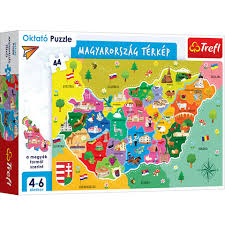 A közigazgatási beosztás 2016 végére, a népesség, a terület. Magyarorszag Terkepe Oktato Puzzle 44db Os Trefl Vasarlas A Jatekshopban
