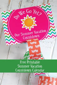 Free Printable Summer Travels Countdown Calendar By Katarina S Paperie Vacation Countdown Holiday Countdown Countdown Calendar