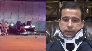 Habla bombero de Hialeah que se cayó en su carro del Palmetto Expressway  tras accidente vehicular