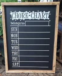 Chalkboard Chore Chart Sign Call Board Kids Room Childs Chores Chart