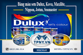 Bảng màu sơn Dulux, Kova, Maxilite, Nippon, Jotun, Seamaster