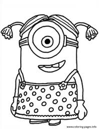 So many minion coloring pages, awaiting despicable me 3. Little Girl The Minion Coloring Pages Printable