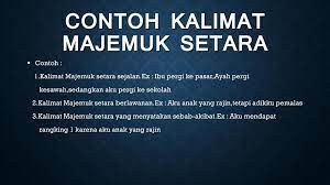 Ayu adalah anak dari pak rama. Pengertian Kalimat Majemuk Ppt Download