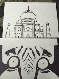 Easy Step By Step Drawings That Were Recreated By 10 Year Olds When They Did Them We Painted Background Orange Paint Background Step By Step Drawing Painting