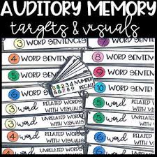 If your memory could use a boost, these techniques are a way to increase your abilities. Visual Auditory Memory Worksheets Teaching Resources Tpt