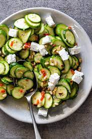 Marinated Zucchini Salad Simply Delicious Recipe Zucchini Salad Gluten Free Sides Dishes Recipes