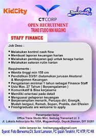 Loker jogja id adalah portal informasi lowongan kerja jogja terbaru. Lowongan Kerja Trans Studio Mini Maguwo Juni 2018 Loker Jog